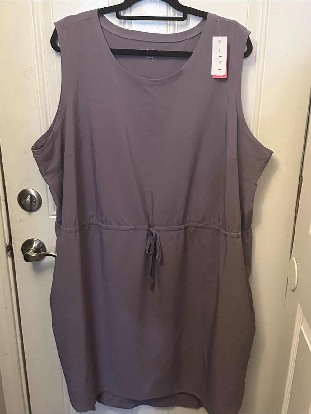 Drawstring Dress - Livi for Lane Bryant Fitness Wear - Lavender Lilac 26/28